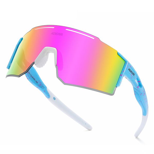 KDEAM 2024 New Arrival Wrapped Sport Goggles Polarized Men Sunglasses KD0803