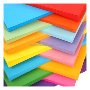 Fluorescent color Stock paper 75gsmA4 size is suitable for school and office supplies DIY color paper