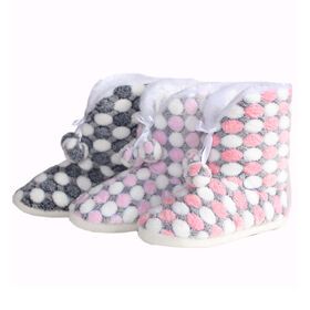 Women indoor boots in winter, made of coral fleece, sherpa lining and tpr sole, various in colors