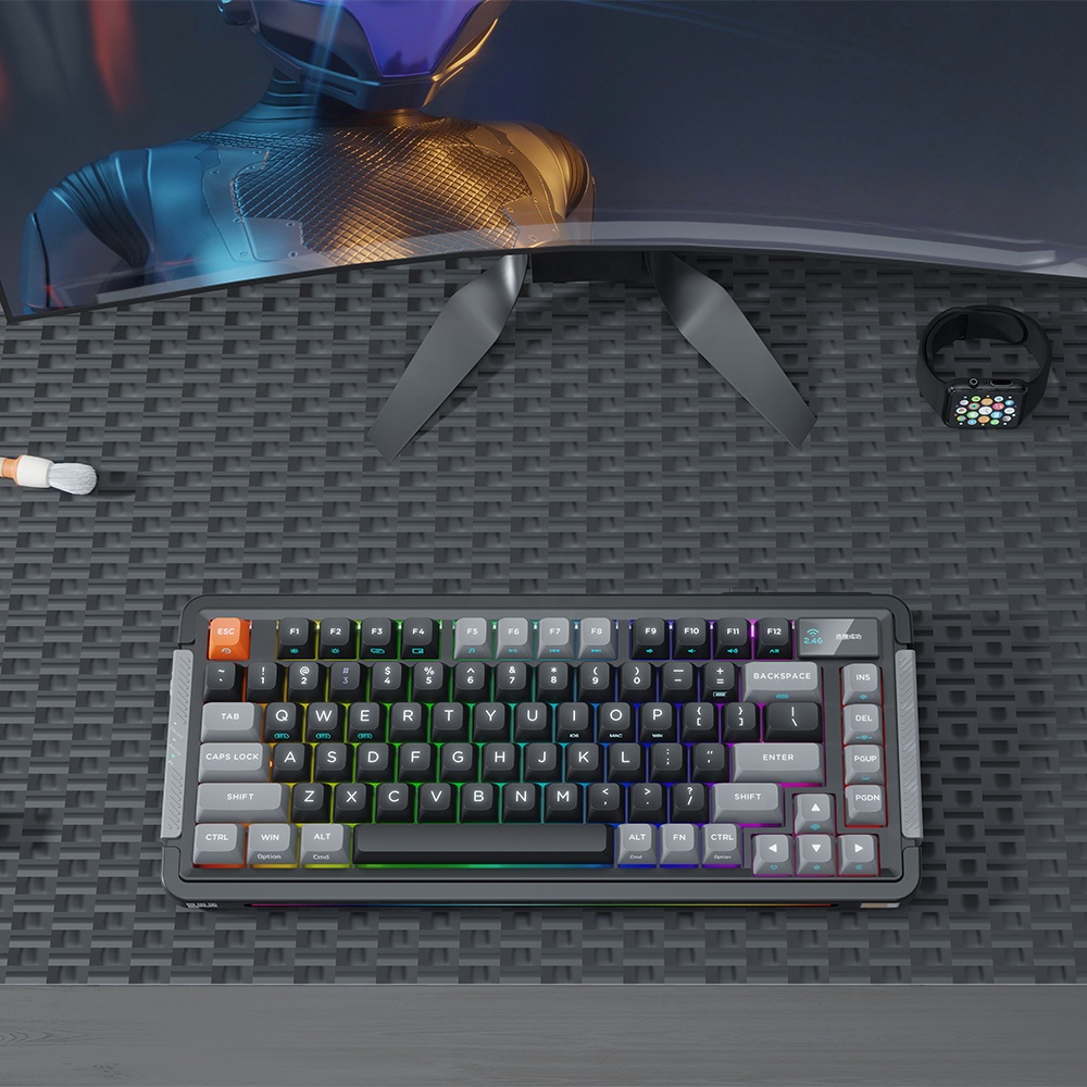81% Layout Gasket Mechanical Keyboard Wired+Wireless+BT connection for computer laptop Mac gaming mechanical keyboard