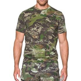 Merino wool camouflage shootsleeve hunting t shirt men's long johns