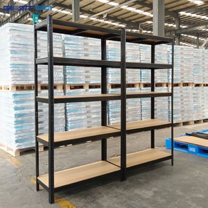 Slot metal storage unit shelves boltless steel industrial heavy duty 175 KG racks kitchen store shelving rack