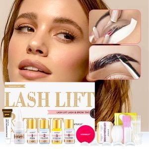Iconsign private label 2 in 1 lash lift and tint kit eyebrow lamination professional eyelash perm kit