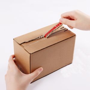 Express Packaging Tape Free Zipper Cardboard Box Jewelry Packaging Shipping Box emballage Cartons Box