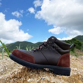 china trendy casual shoes frosted leather men boots outdoor breathable lace up boots men no slip hiking shoes men's hiking boots