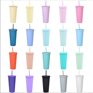 Hot sells customized 700ml plastic sippy cup manufacturers directly supply double layer plastic sippy cup
