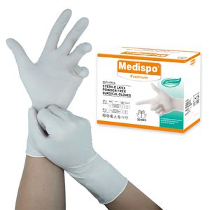 Disposable latex gloves hospital medical non-powdered anti-microbial hand gloves