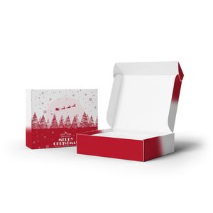 Christmas Gift Box Packing for Children Kids Makeup Cosmetic Shipping Box Cardboard Luxury Logo Custom T Shirt Paper Mailer Box