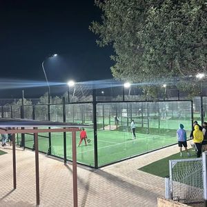High quality 2024 new Slap Shot floating plate padel court indoor customize full set mobile panoramic padel tennis court outdoor
