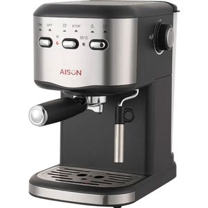 Italian Espresso Machine 20 Bar Electric Cappuccino Coffee Maker With 1.25L Detachable Water Tank