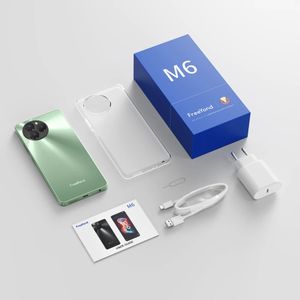 Popular M6 Smartphone 16+256GB HD  Android 13 Smartphone 6.8 Inch HD Screen Face Unlock Good Quality Phones