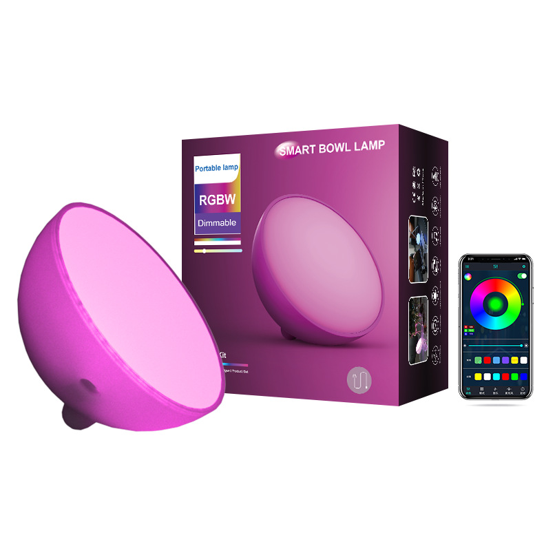 Dongguanshi Qirui Smart Technology Co.,Ltd Moon Smart Bluetooth Graffiti Restaurant Living Room Bedroom Home Desktop Small Night Atmosphere Bowl Magic Lamp