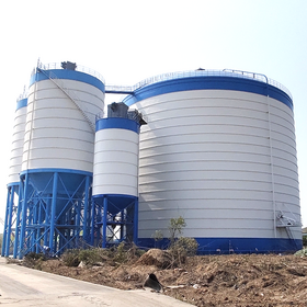 Patent steel silo for 3000 / 10000 / 50000 ton cement clinker storage widely used in cement plant and port terminal