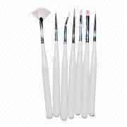 Brush Set with Wooden Handle and Nylon Bristles