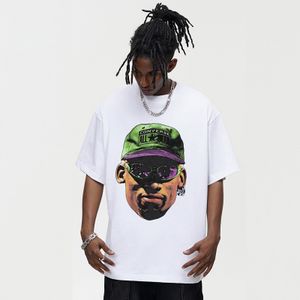 High quality street urban vintage mens casual drop shoulder 280gsm heavyweight cotton  Printed custom tshirt oversized t shi