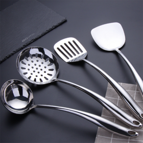 OEM 6 pieces kitchen utensils set  stainless steel cooking tools hollow handle kitchen utensil set
