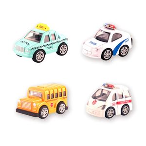 Q Version Mini Cute Alloy Car Toy Set Graffiti Appearance City Small Cartoon Car Children's Toys Pull Back