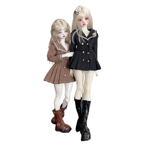 Cheap Wholesale Custom Fashion Luxury Kawaii Dolls Action Figure Model Western Style Dress Set For Bjd With Changeable Clothes