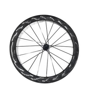 Carbon bike wheels with high tension carbon spokes made by Chinese factory
