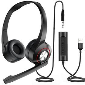 Professional Noise Cancelling Usb Headset Call Center Telephone Headset with microphone for free sample