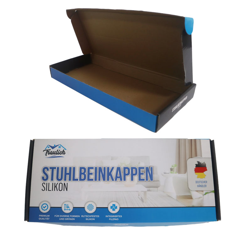 Exquisite custom logo printing corrugated packaging recyclable boxes white paper shipping mailer box