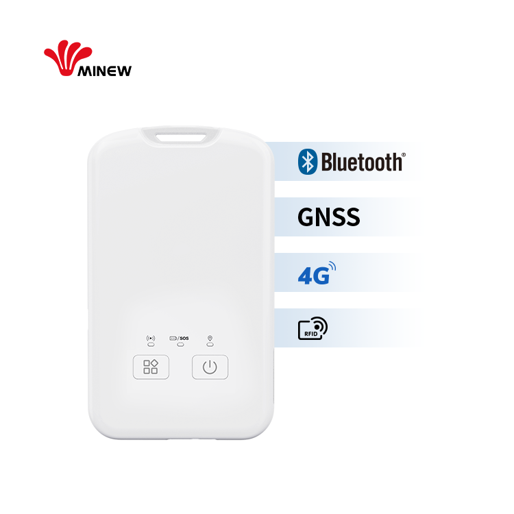 Shenzhen Minew Technologies Co., Ltd. Bluetooth 4G GPS Location GNSS Tracker Human Staff Student ID Card Smart Employee Name Tags Badge Tracking Device
