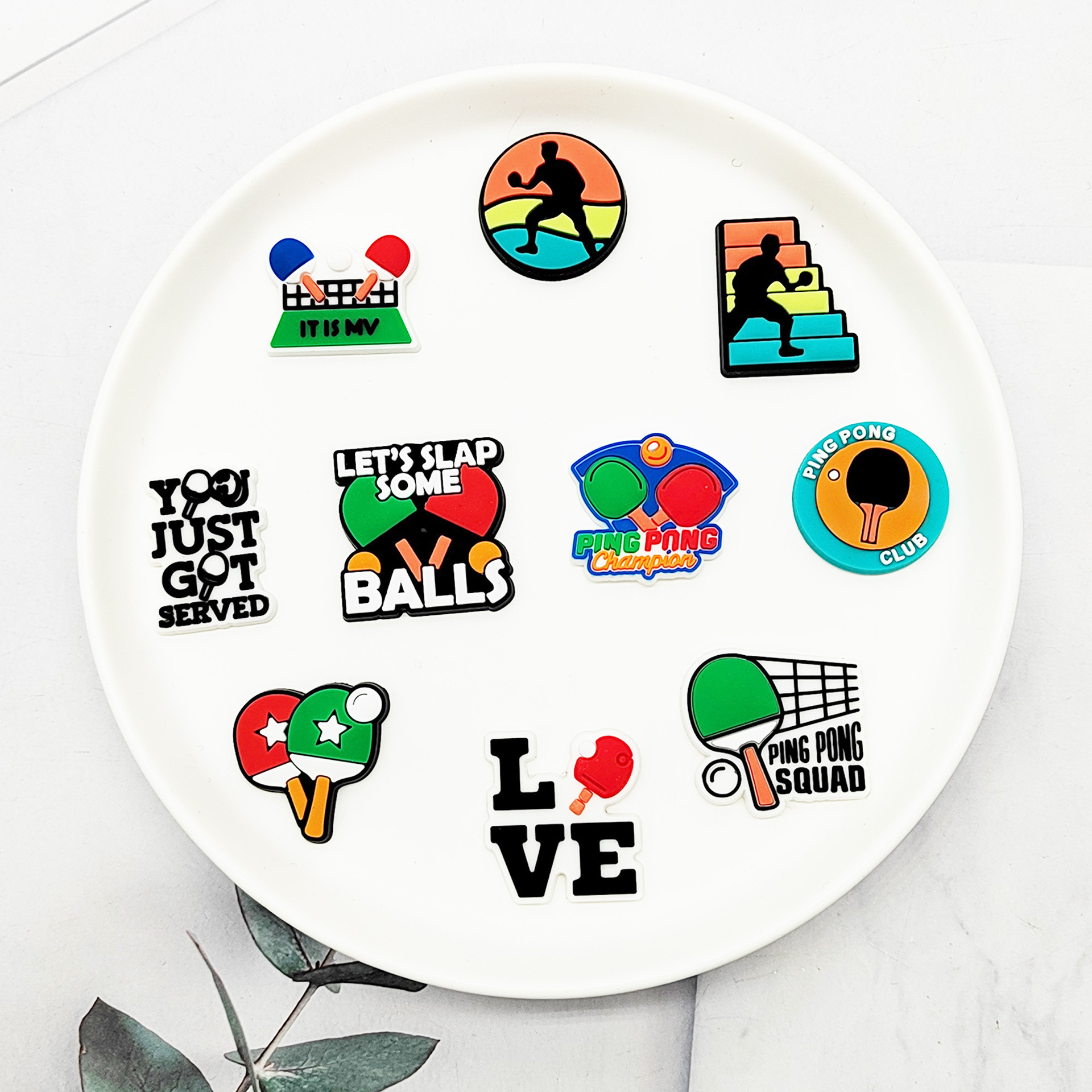 Quanzhou Jinjiang Youtuojin Trading Co., Ltd. 2024 wholesale butterfly mexican clog popular anime custom new arrival custom table tennis cartoon inside out shoe charms