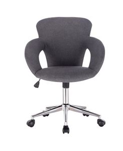 Modern Style Ergonomic Design Fabric Height Adjustable Swivel Dining Chairs