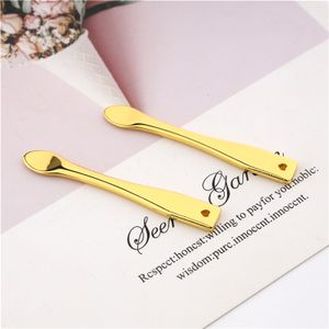 Personal Label Eye Cream Spoon Applicator Gold Metal Cosmetic Spatula
