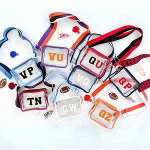 Concert purse custom Personalized Gifts varsity letter bags college game day bag transparent crossbody clear stadium bag