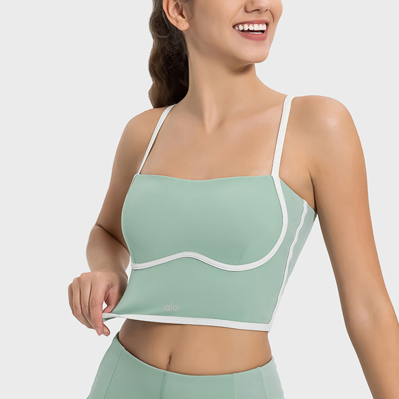 Jiangxi Province Thumb Supply Chain Co., Ltd. Fashion Design Free Logo custom Crop 2024 Summer Sexy Sports Bra Breathable Women Workout Sports Bra Gym Yoga Bra