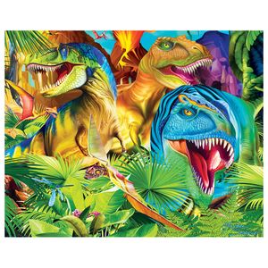 ULi educational kids puzzle toys paper 4 in1 dinosaur jigsaw puzzles Glow in the dark puzzle for kids