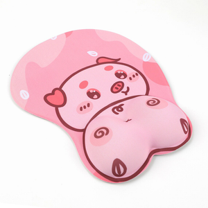 Factory Supply customization Sexy true to life Anime 3D Big Boobs Busty non slip Silicone Wrist Rest Support Mouse Pad Mat