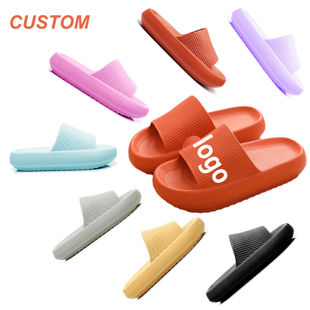 Slides Slippers For Women Home Cloud Pillow Platform Summer Shoes Women Sandals Anti Slip House Personalized Bedroom Slippers