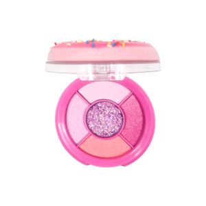 Factory New Design Washable Multi Color Vegan Donut Eyeshadow Palette Tween Girls Blush Highlighter Private Label  For Girl