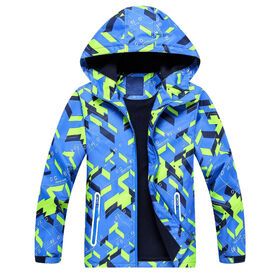 Boy's winter coats kids printing outdoor jackets children softshell jackets
