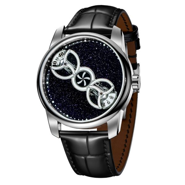 Custom watch design creative rotating star wheel automatic mechanical watch men's watch strong luminous