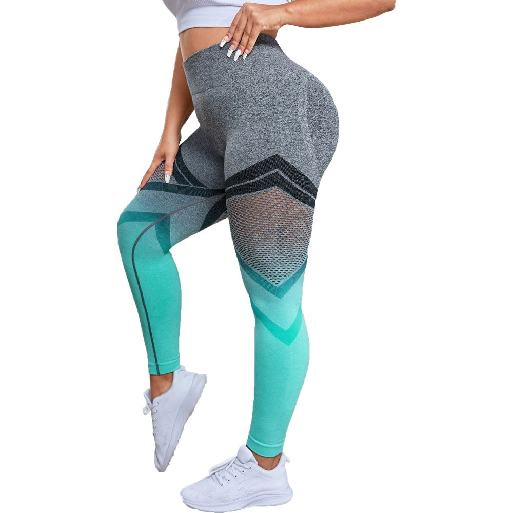 Yiwu Ink Find Trading Co., Ltd. plus size women's pants gradient color fabric Hollow sweat pants