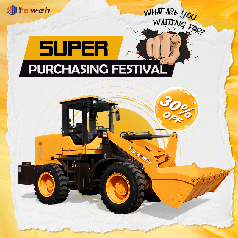 Yaweh Mini China Construction Cheap High Quality Heavy Equipment Machine Loader Diesel Wheel Loader Articulated For Sale