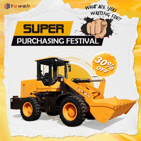 Yaweh Mini China Construction Cheap High Quality Heavy Equipment Machine Loader Diesel Wheel Loader Articulated For Sale
