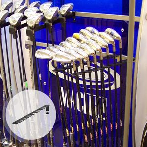 Accessory golf club display holder black hanger