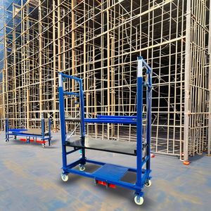 Adjustable Portable Electric Scaffold Ladder Industrial Style Steel Construction for Building for Urban Environments