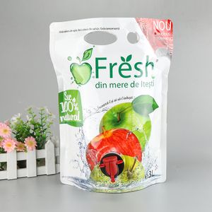 custom 10ml 50ml 100ml 150ml 200ml foil liquid drink packaging plastic spout pouch bags for organic jelly juices