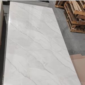 Interior Bamboo Charcoal Veneer Marble Wall Panels For Hotel Decoration