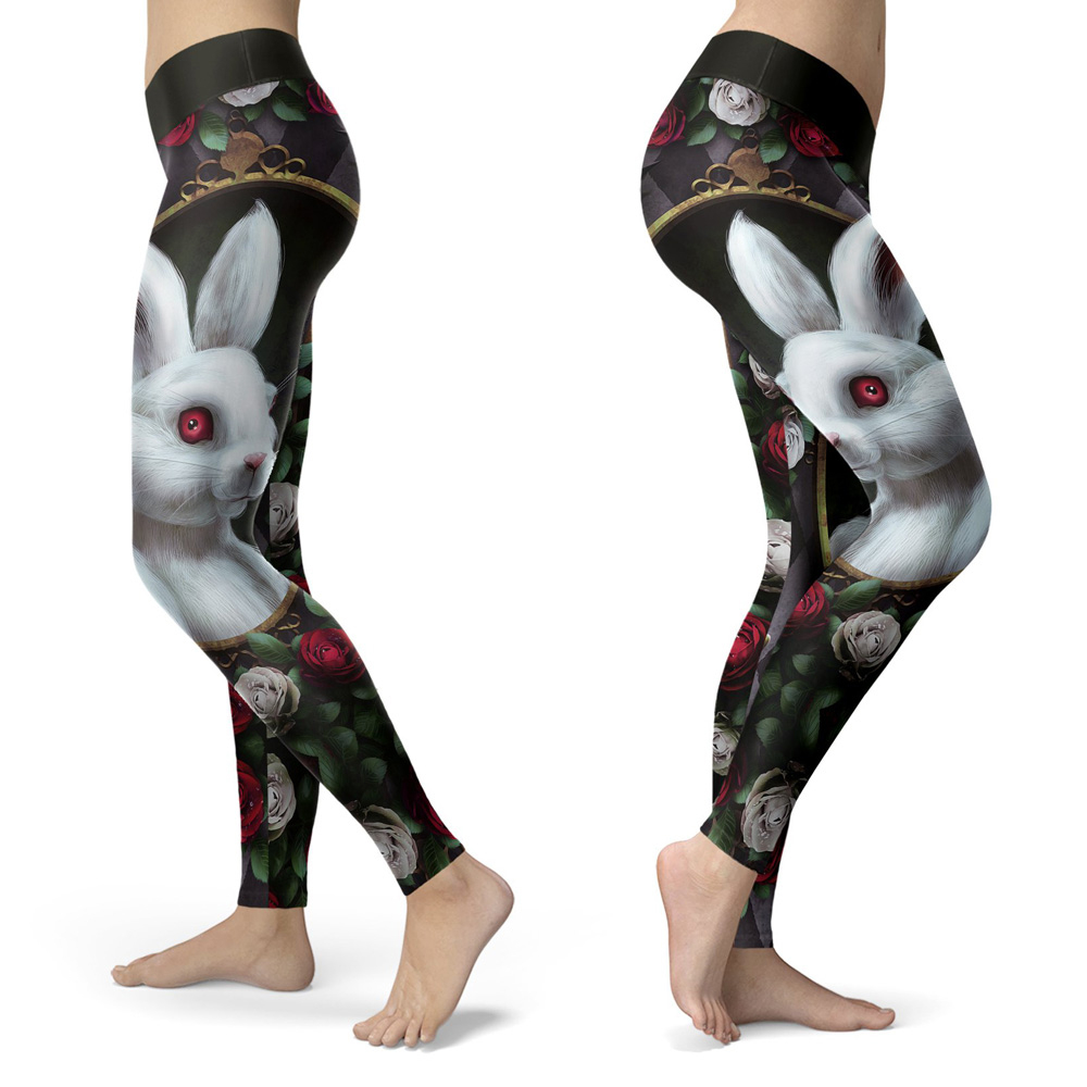 CAUSAL STITCH INDUSTRY Hot Sell Women's Fitness Yoga Leggings High Quality 3D Printed Spandex Nylon Knitted Material Workout Leggings And1 Logo Waist