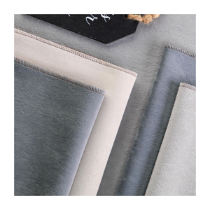 Imitate flocking sofa materials home textile fabric velvet in china