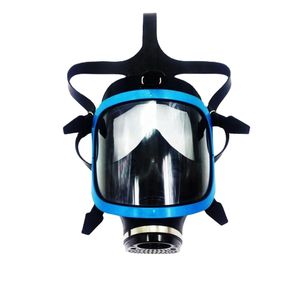 Best selling double layer full face silicon gas mask chemical mask for firefighting chemical industry mine with CE standard