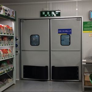 stainless steel kitchen doors Double Acting Traffic Door