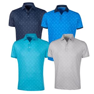 Supplier custom sublimed printed summer men's performance t-shirt polyester spandex golf shirt for men