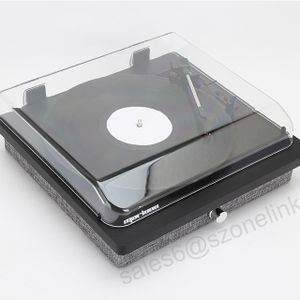 High Glossy Wooden MDF Turntable Gramphone Speaker with External Speaker